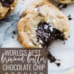 Browned Butter Chocolate Chip Cookie Pinterest Recipe.