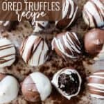 Oreo Truffles Recipe Pinterest Image