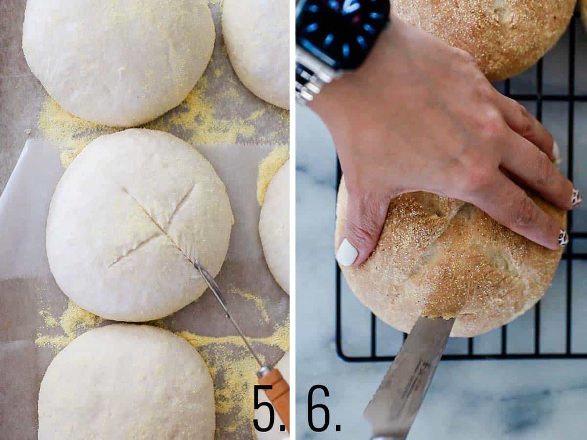 Dough for bread bowls.